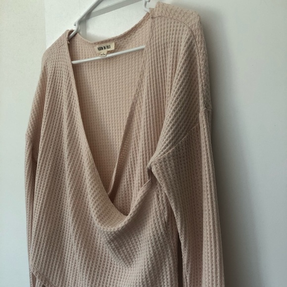 Fashion on Earth long sleeve wrap top thermal - Picture 3 of 4